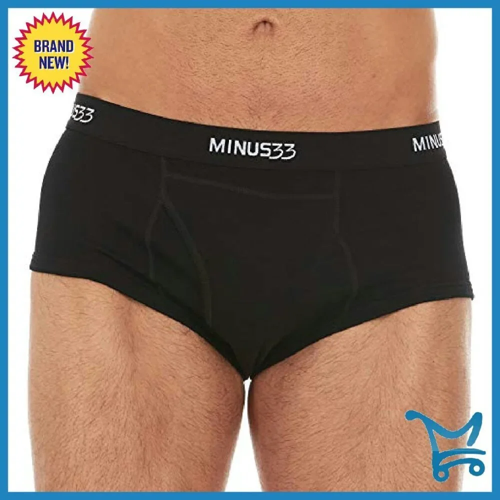 Men's Merino Wool Briefs Lightweight Moisture-Wicking Sizes S-2XL